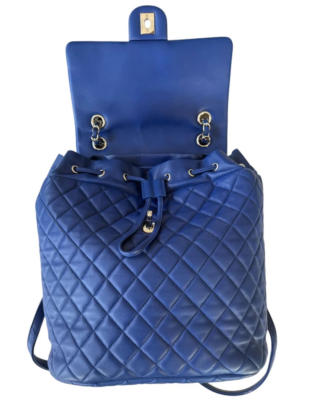 Chanel Lambskin Quilted Urban Spirit Backpack Blue - Picture 7 of 8